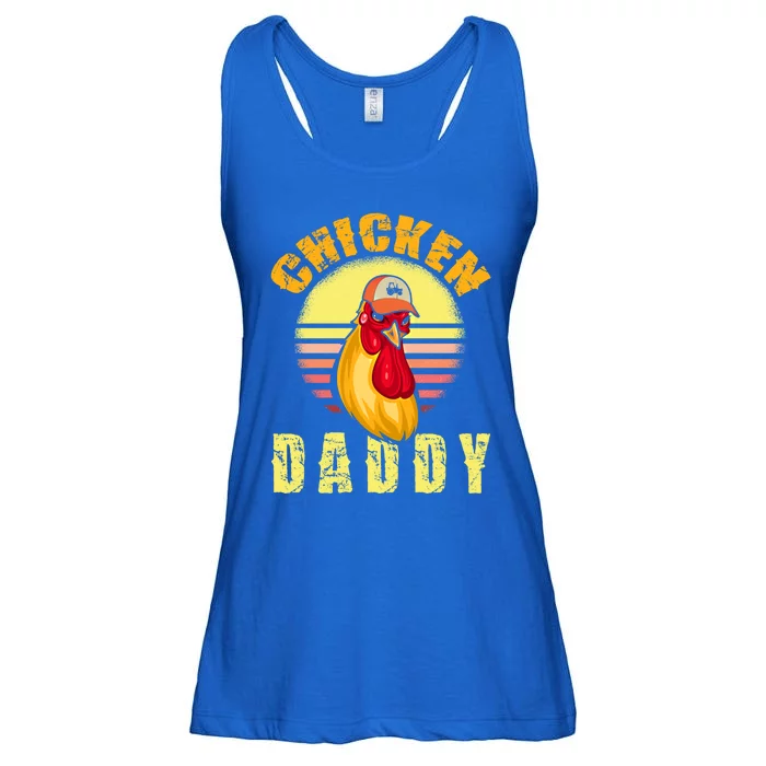 Funny Chicken Daddy Farmer King Of Farm Chicks Poultry Farm Meaningful Gift Ladies Essential Flowy Tank