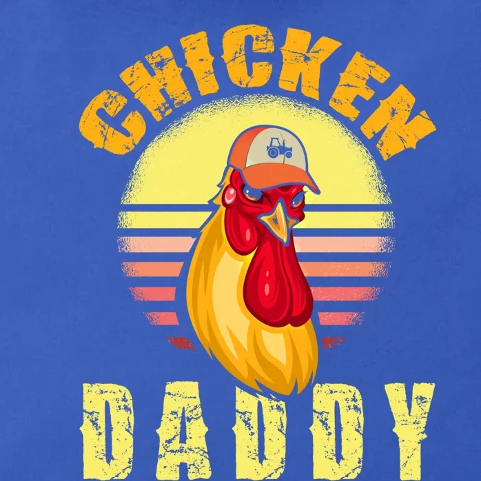 Funny Chicken Daddy Farmer King Of Farm Chicks Poultry Farm Meaningful Gift Zip Tote Bag