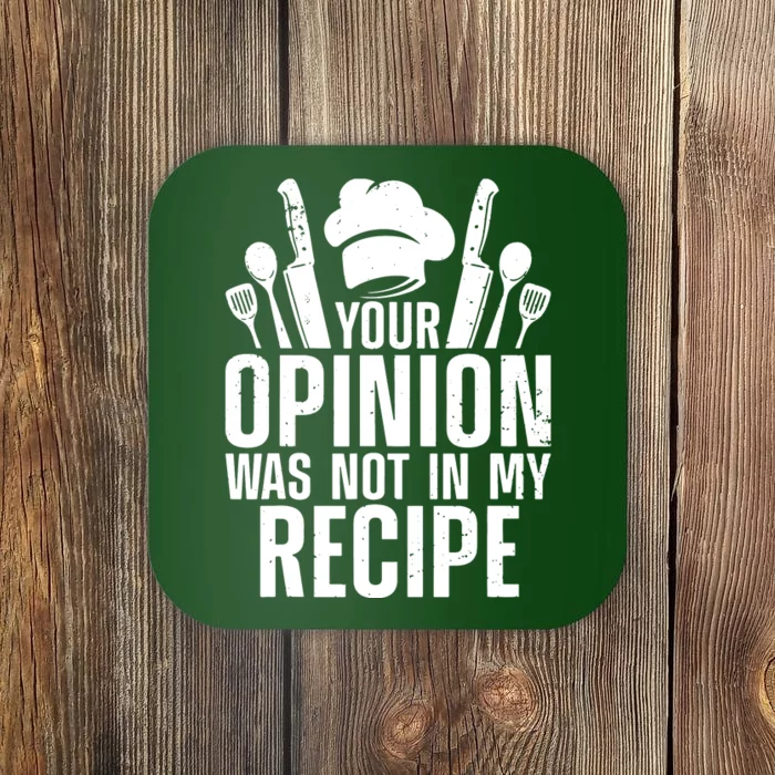 Funny Chef Design For Men Women Cooking Lover Culinary Cook Coaster