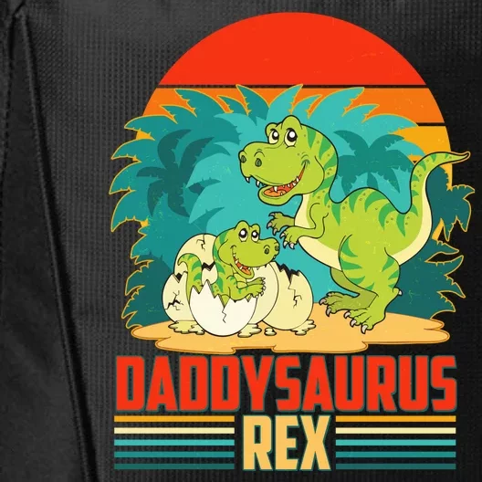 Funny Cute Daddysaurus Rex City Backpack