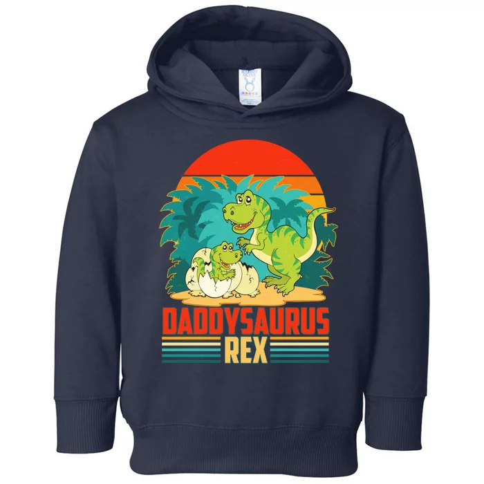 Funny Cute Daddysaurus Rex Toddler Hoodie