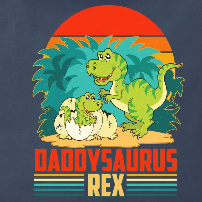 Funny Cute Daddysaurus Rex Zip Tote Bag