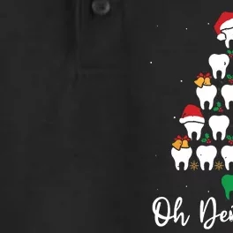 Funny Christmas Dentist Tree Dental Oh Dentistree Tooth Tree Dry Zone Grid Performance Polo