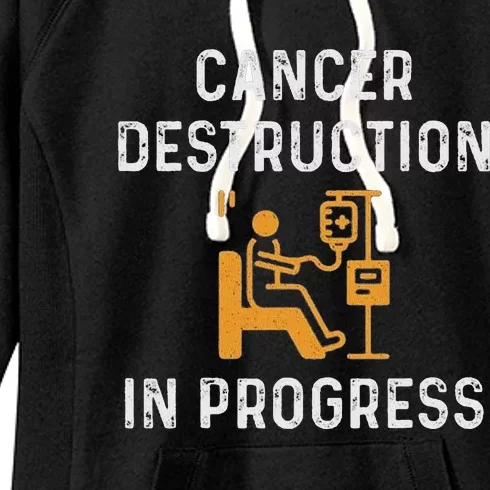 Fighting Cancer Destruction In Progress Women's Fleece Hoodie