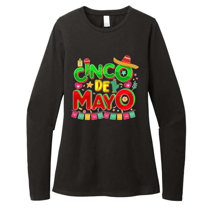 Festive Cinco De Mayo Womens CVC Long Sleeve Shirt