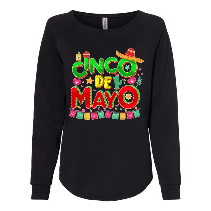 Festive Cinco De Mayo Womens California Wash Sweatshirt