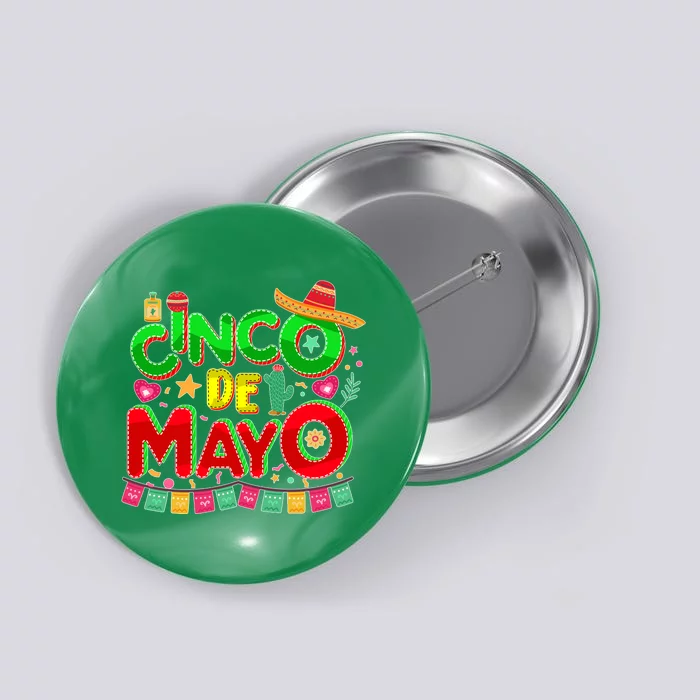 Festive Cinco De Mayo Button