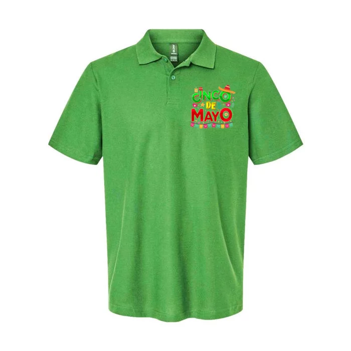 Festive Cinco De Mayo Softstyle Adult Sport Polo