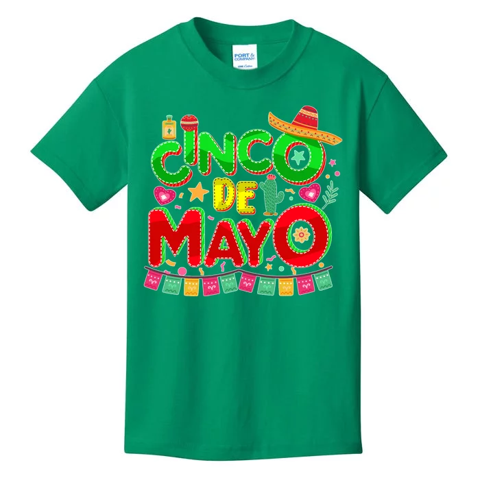 Festive Cinco De Mayo Kids T-Shirt