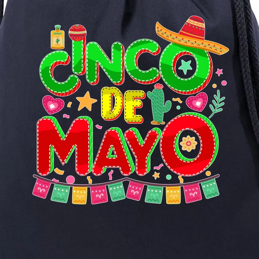 Festive Cinco De Mayo Drawstring Bag