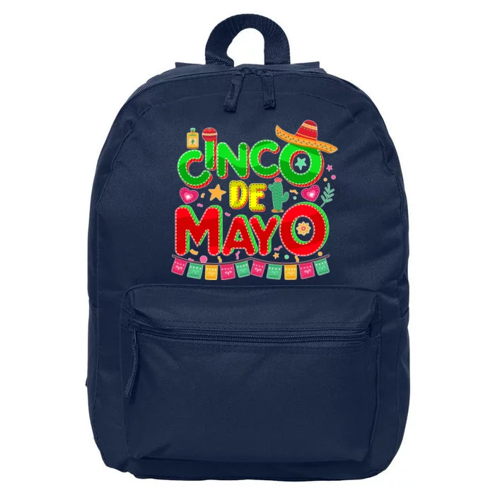 Festive Cinco De Mayo 16 in Basic Backpack