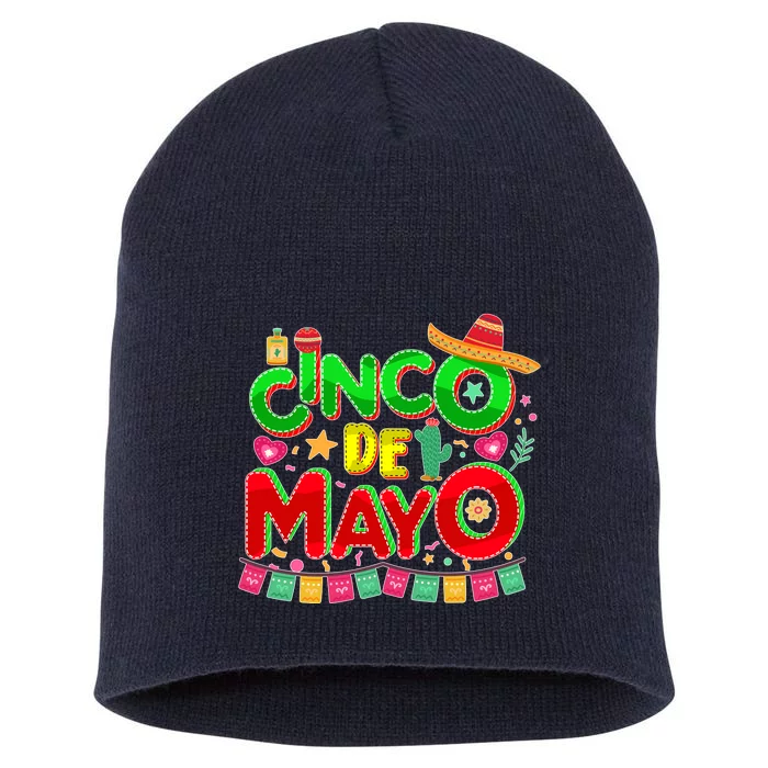 Festive Cinco De Mayo Short Acrylic Beanie