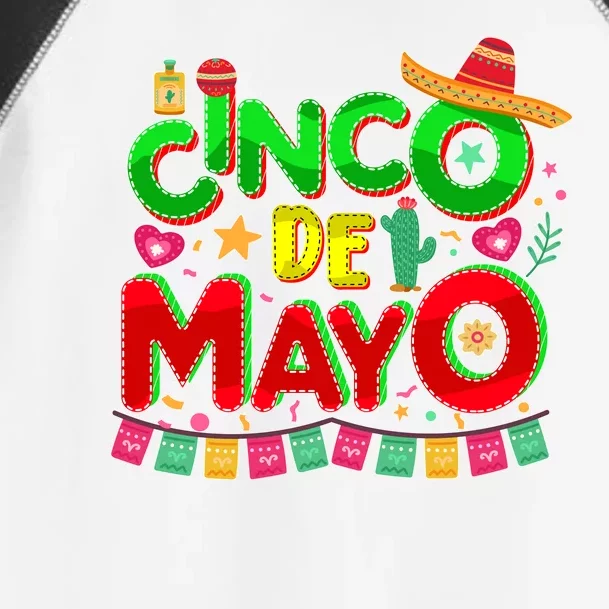 Festive Cinco De Mayo Toddler Fine Jersey T-Shirt