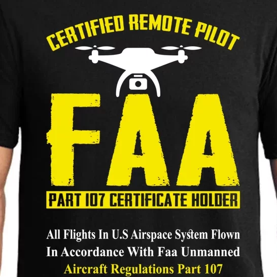 Faa Certified Drone Pilot Funny Remote Pilots Drone Life Great Gift Pajama Set