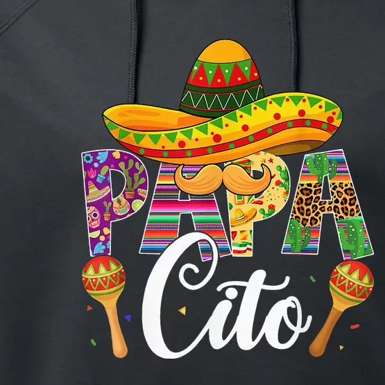 Funny Cinco De Mayo Papacito Festival Leopard Lover Classic Performance Fleece Hoodie