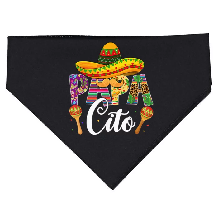 Funny Cinco De Mayo Papacito Festival Leopard Lover Classic USA-Made Doggie Bandana