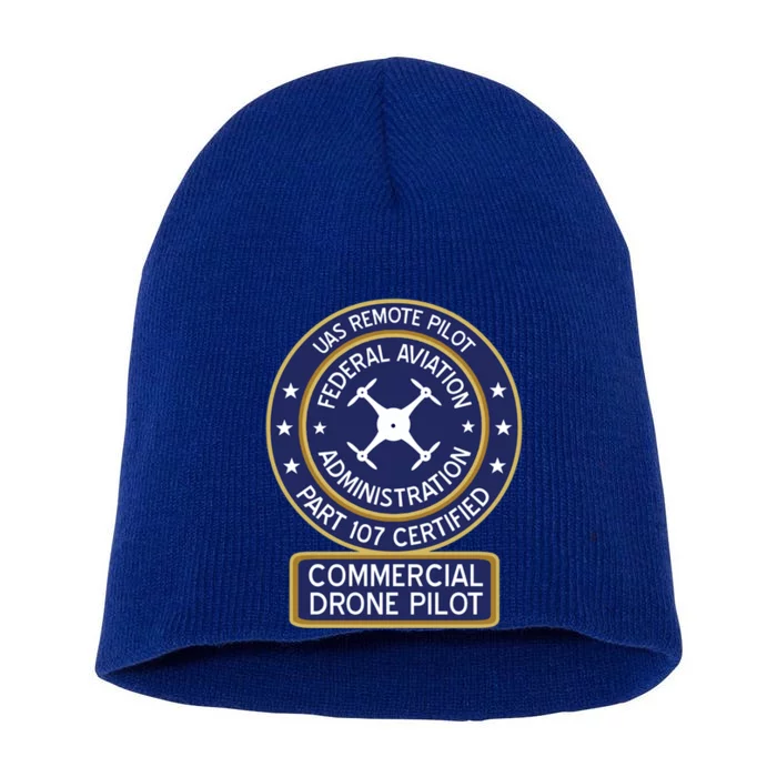 Faa Commercial Drone Pilot Gift Short Acrylic Beanie