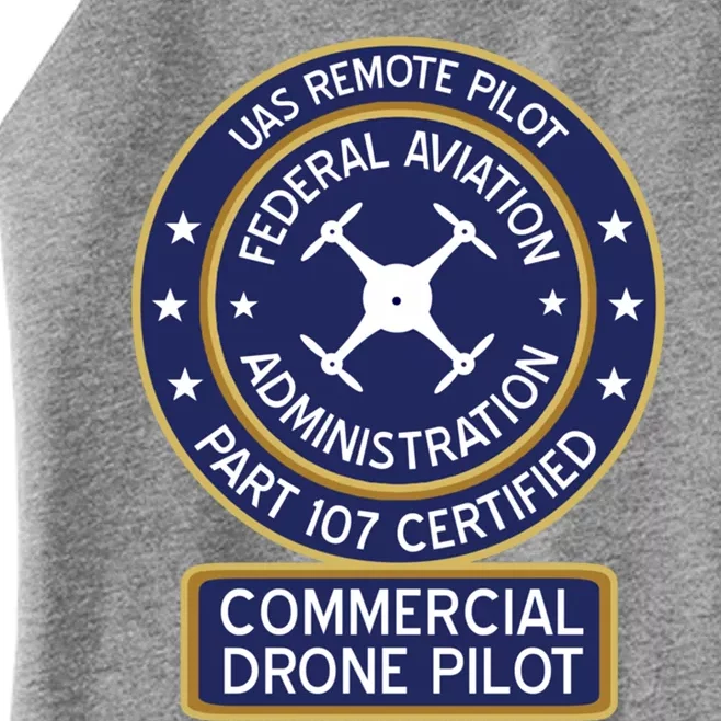 Faa Commercial Drone Pilot Gift Women’s Perfect Tri Rocker Tank