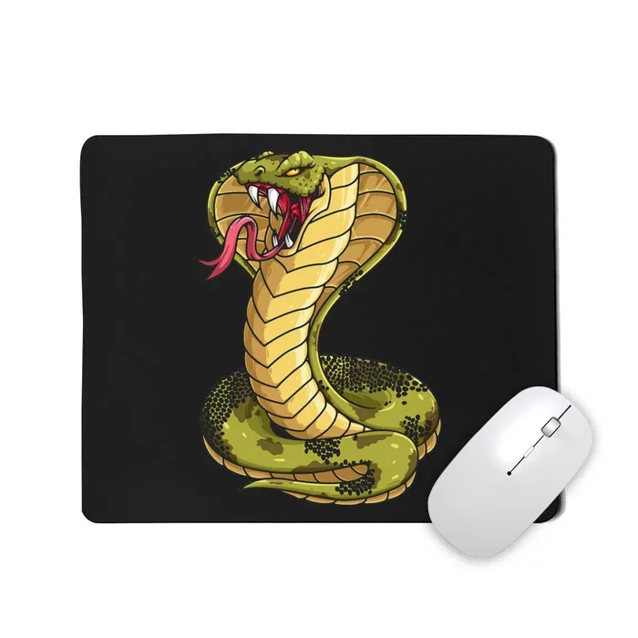 Funny Cobra Design For  King Snake Cobra Lover Mousepad