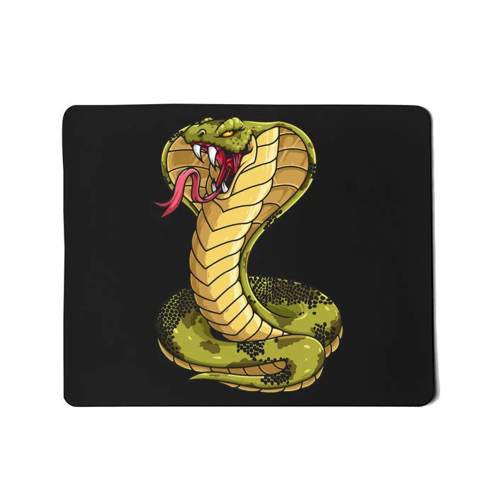 Funny Cobra Design For  King Snake Cobra Lover Mousepad