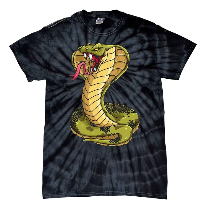 Funny Cobra Design For  King Snake Cobra Lover Tie-Dye T-Shirt