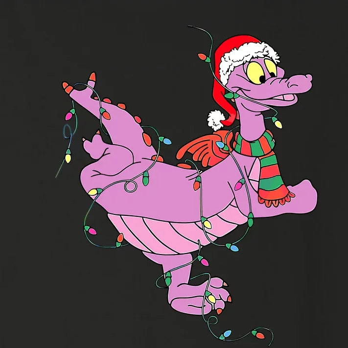 Funny Cute Dragon Figment Lights Christmas Toddler Long Sleeve Shirt