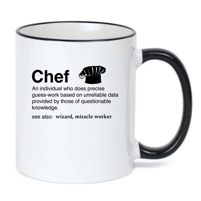 Funny Chef Definition Gift For Souschefs Gift Black Color Changing Mug