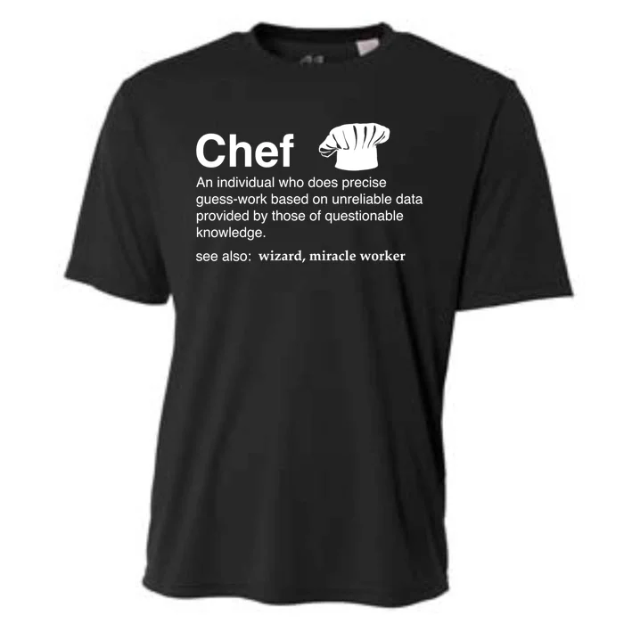 Funny Chef Definition Gift For Souschefs Gift Cooling Performance Crew T-Shirt