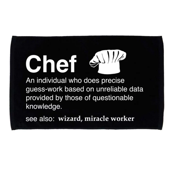 Funny Chef Definition Gift For Souschefs Gift Microfiber Hand Towel