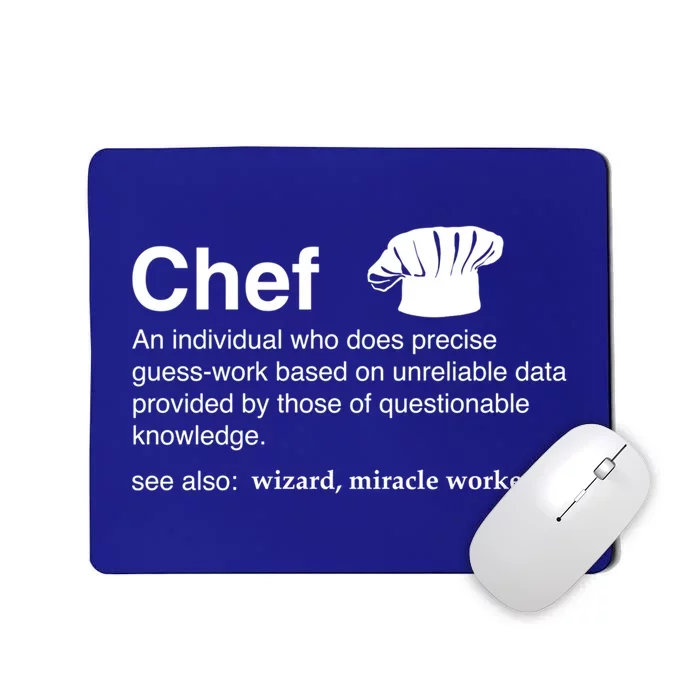 Funny Chef Definition Gift For Souschefs Gift Mousepad