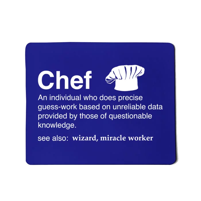 Funny Chef Definition Gift For Souschefs Gift Mousepad