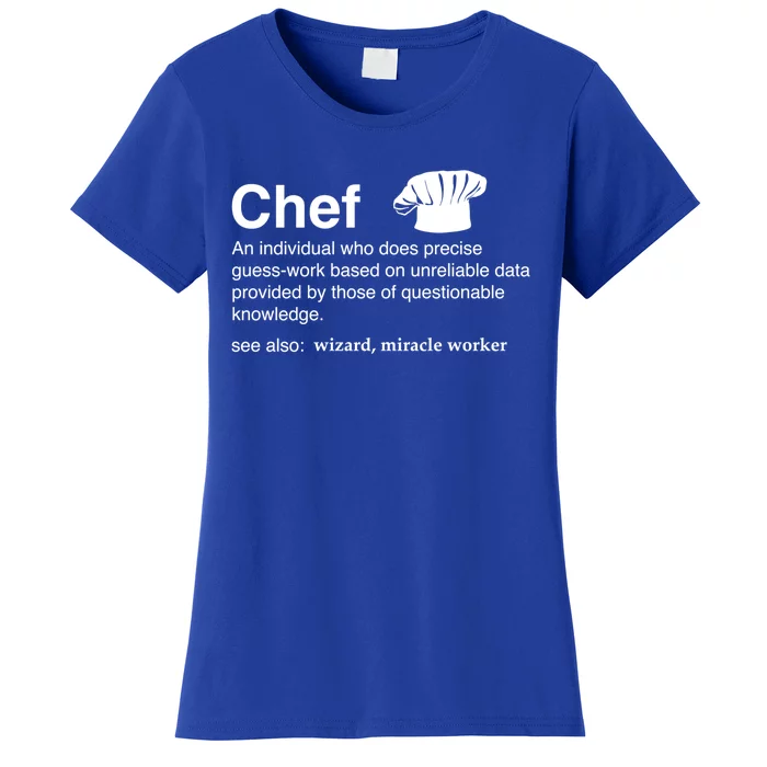 Funny Chef Definition Gift For Souschefs Gift Women's T-Shirt