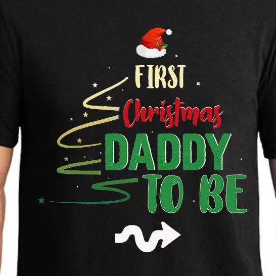 First Christmas Daddy To Be Pregnancy Announcement Gifts Funny Pajama Set