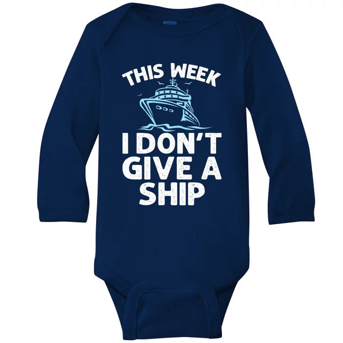 Funny Cruise Design For Cruise Ship Cruising Lover Baby Long Sleeve Bodysuit