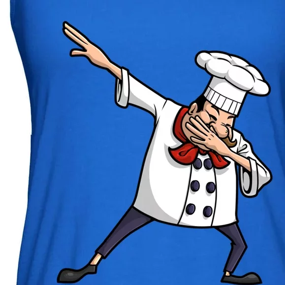 Funny Chef Design Cook Hiphop Dabbing Dance Gift Ladies Essential Flowy Tank