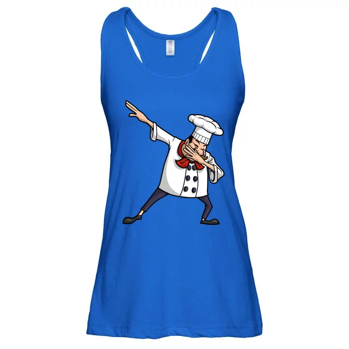 Funny Chef Design Cook Hiphop Dabbing Dance Gift Ladies Essential Flowy Tank