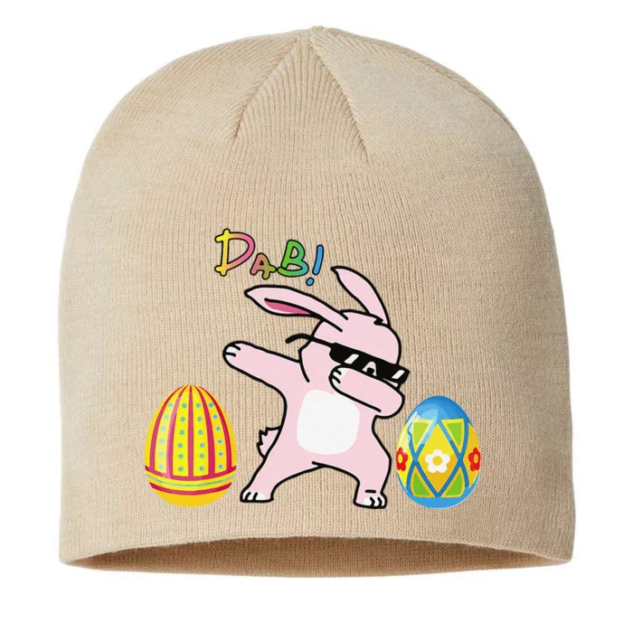 Funny Cool Dabbing Bunny Eggs For Easter Day 8 1/2in Sustainable Knit Beanie