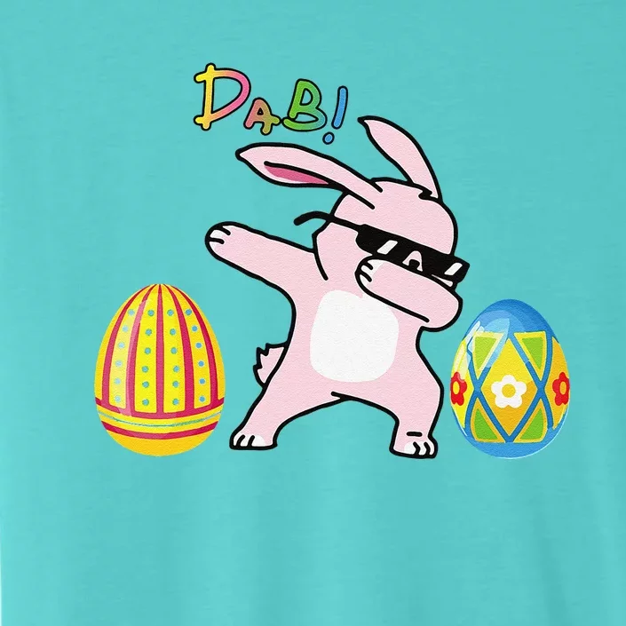 Funny Cool Dabbing Bunny Eggs For Easter Day ChromaSoft Performance T-Shirt