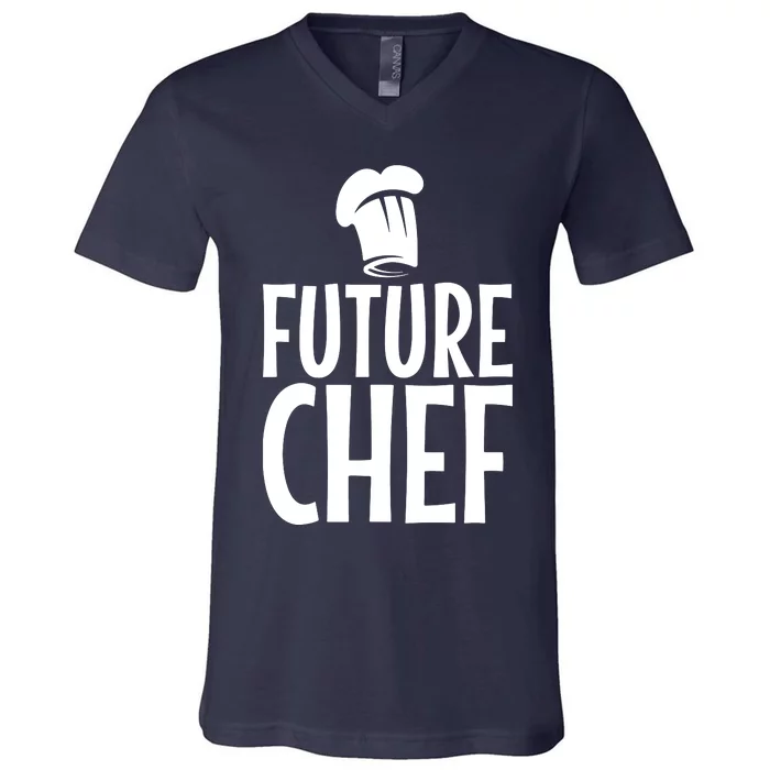 Funny Chef Design For Men Women Culinary Cooking Chef Cook V-Neck T-Shirt