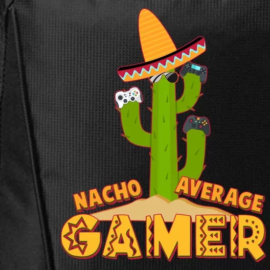 Funny Cinco De Mayo Nacho Average Gamer Cactus Gamer City Backpack