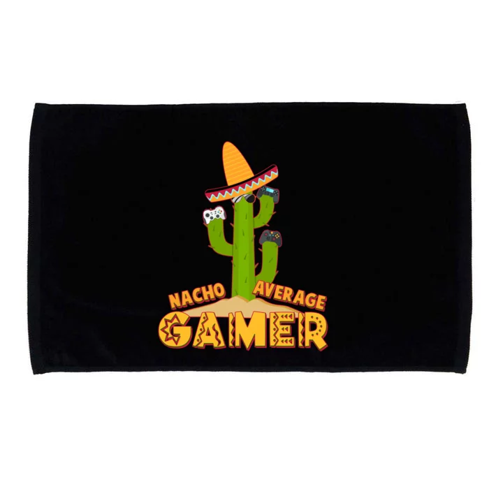 Funny Cinco De Mayo Nacho Average Gamer Cactus Gamer Microfiber Hand Towel