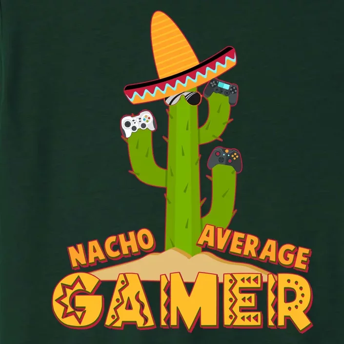 Funny Cinco De Mayo Nacho Average Gamer Cactus Gamer ChromaSoft Performance T-Shirt