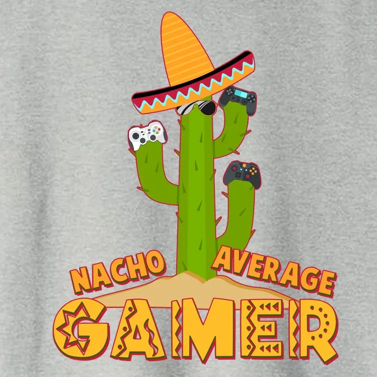 Funny Cinco De Mayo Nacho Average Gamer Cactus Gamer Women's Crop Top Tee