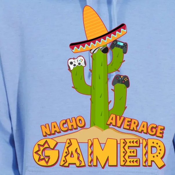 Funny Cinco De Mayo Nacho Average Gamer Cactus Gamer Unisex Surf Hoodie