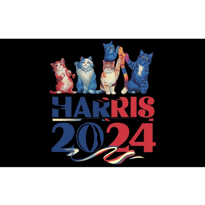 Funny Cat Design Kamala Harris 2024 Childless Cat Lady Bumper Sticker