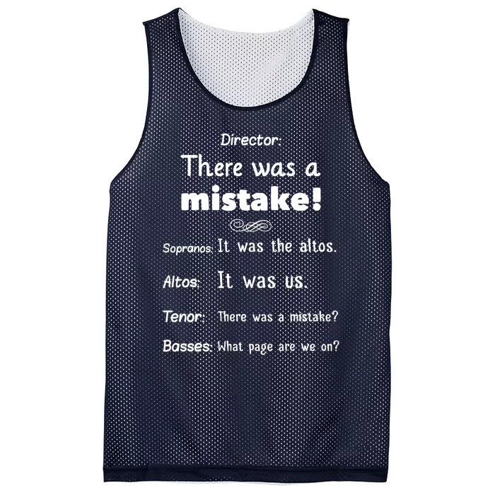 Funny Choir Director Soprano Alto Tenor Bass Mesh Reversible Basketball Jersey Tank