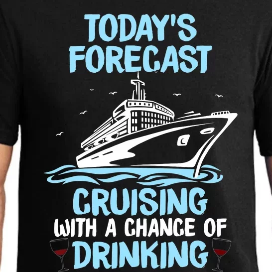 Funny Cruise Design For Cruising Boat Trip Lovers Pajama Set