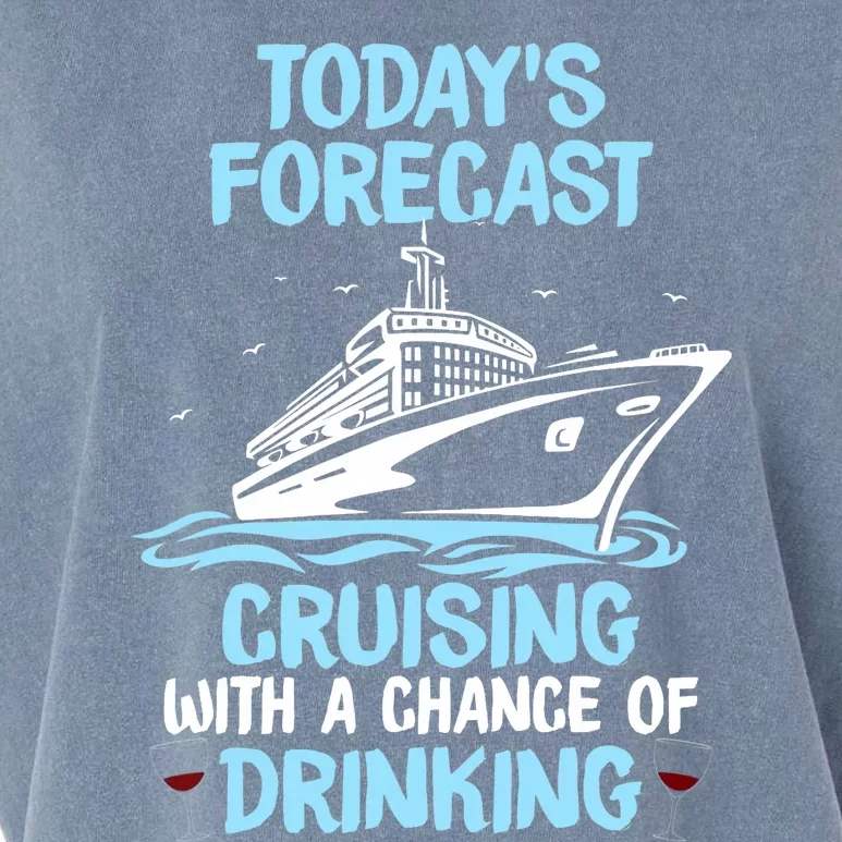 Funny Cruise Design For Cruising Boat Trip Lovers Garment-Dyed Women's Muscle Tee