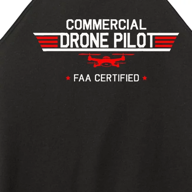 FAA Certified Drone Pilot Commercial Quadcopter RC Gift Women’s Perfect Tri Rocker Tank