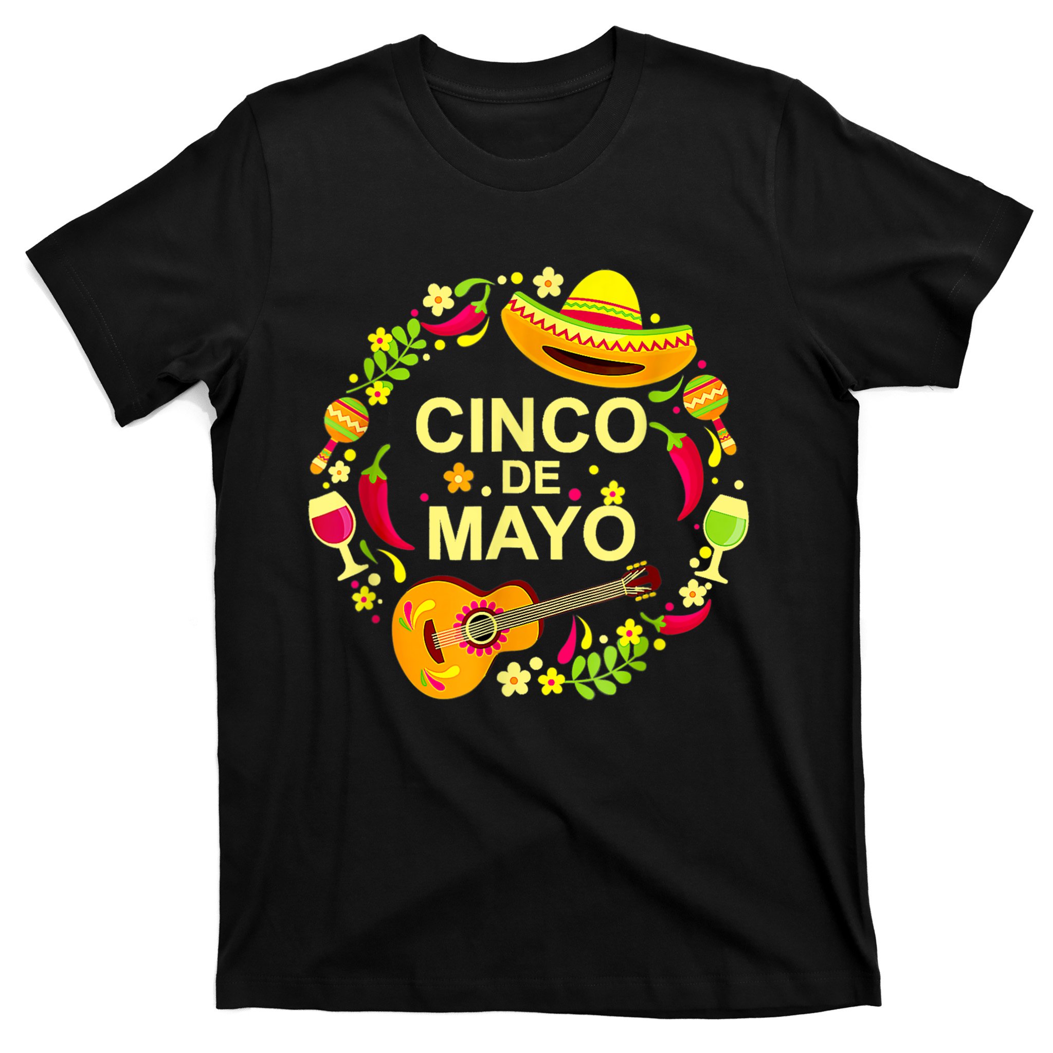 Funny Cinco De Mayo Fiesta Surprise Camisa 5 De Mayo Viva T-Shirt ...